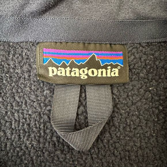 PATAGONIA Womens Better Sweater 1/4-Zip Pullover in Navy Company Logo - Picture 6 of 9